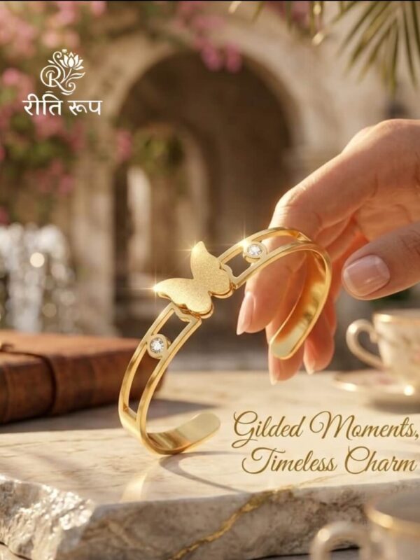 golden butterfly bracelet