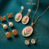 tulip pendant earrings combo